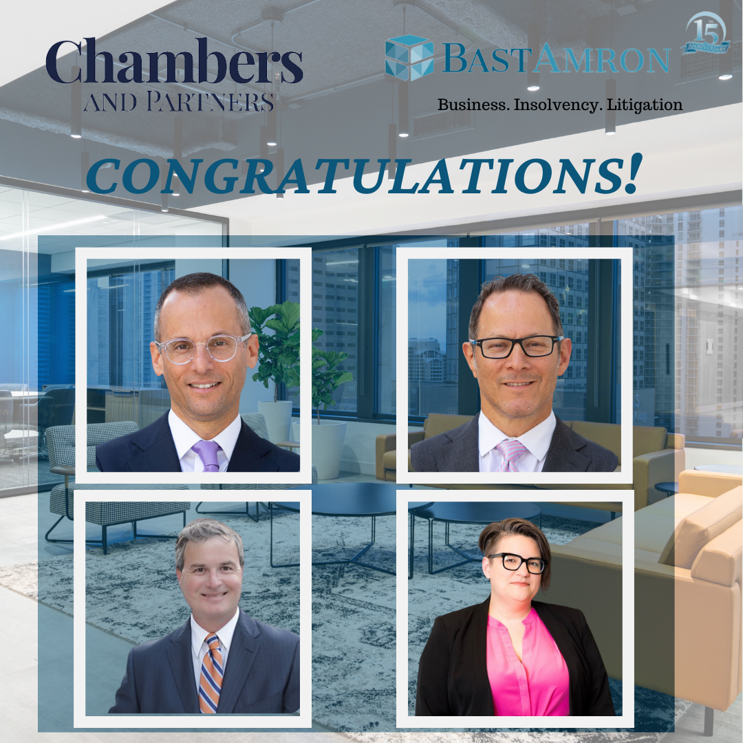 CHAMBERS AND PARTNERS USA RECOGNIZES BAST AMRON ATTORNEYS IN 2024