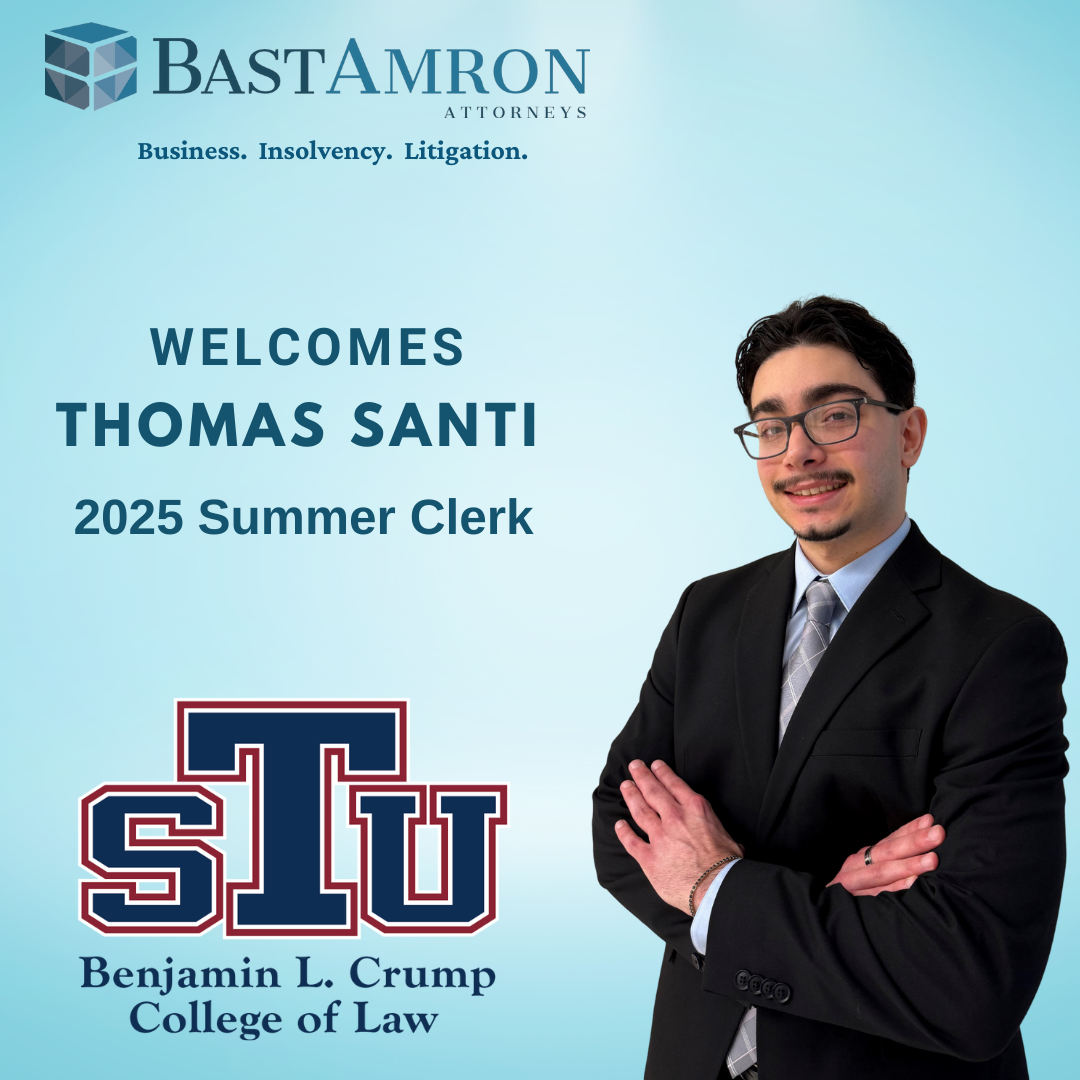 BAST AMRON WELCOMES THOMAS SANTI AS A 2025 LAW CLERK